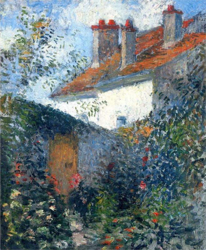 Study at Pontoise - Camille Pissarro Paintings